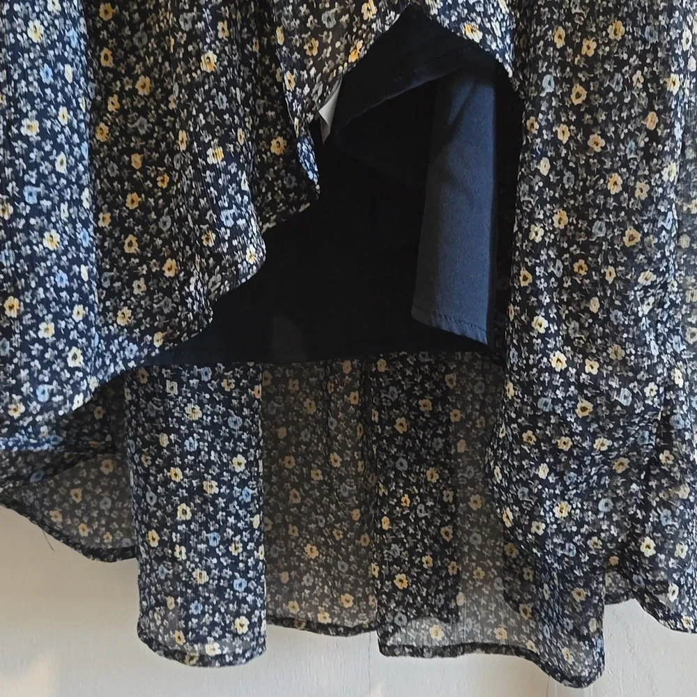 Abercrombie & Fitch Navy Floral Midi Dress - Picture 8 of 13